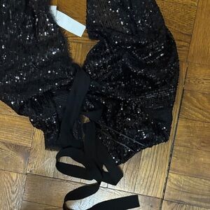 Zara Black Sequin Camisole